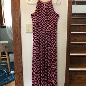 Beautiful Loft chevron maxi dress